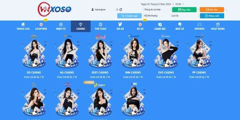 Tìm hiểu về casino Vnxoso