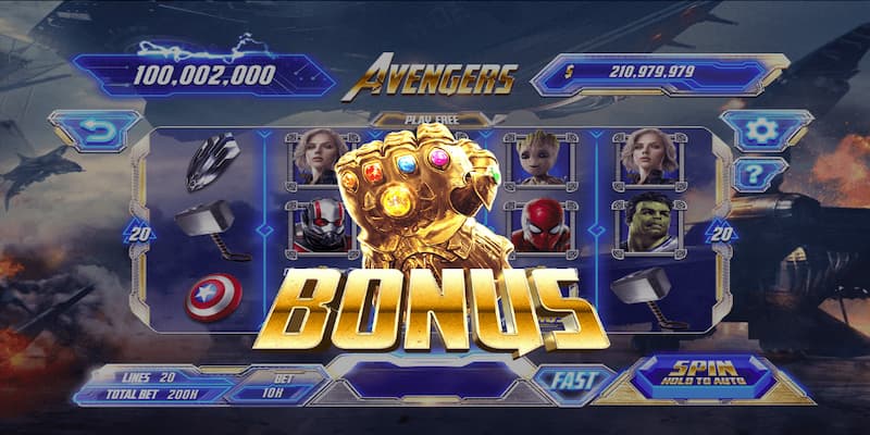 Hướng dẫn cách chơi game quay hũ Avengers 